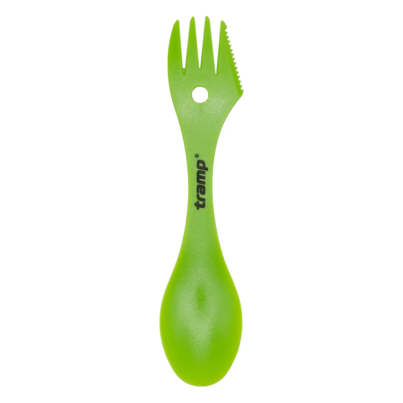 Ложка-вилка (ловилка) пластмасова Tramp зелена (UTRC-069-green) Ложка-вилка (ловилка) пластмасова Tramp зелена (UTRC-069-green)