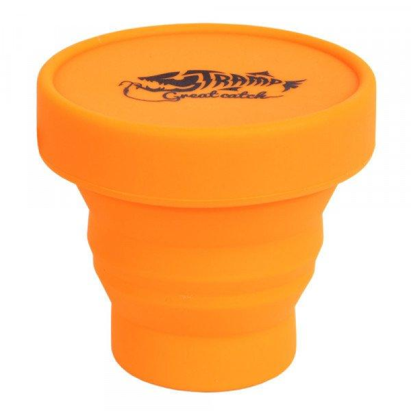 Стакан складаний силіконовий з кришкою Tramp 180ml orange (TRC-083-orange)