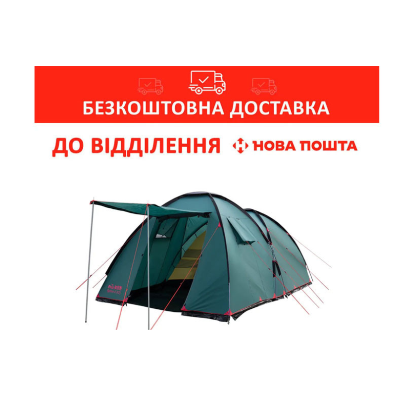 Намет кемпінговий Tramp Sphinx 4 (v2) Зелений TRT-088
