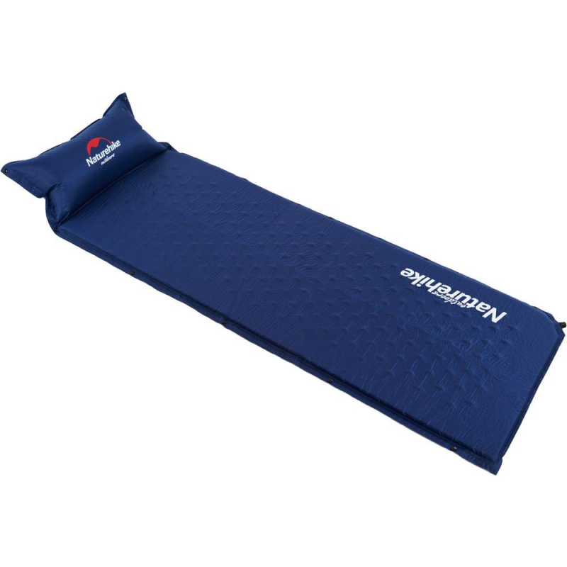 Килимок самонадувний з подушкою Naturehike NH15Q002-D, 25мм, темно-синій Килимок самонадувний з подушкою Naturehike NH15Q002-D, 25мм, темно-синій