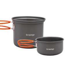 Казанок-кружка Tramp анодована з кришкою-сковорідкою 0,75+0,5л (UTRC-145)
