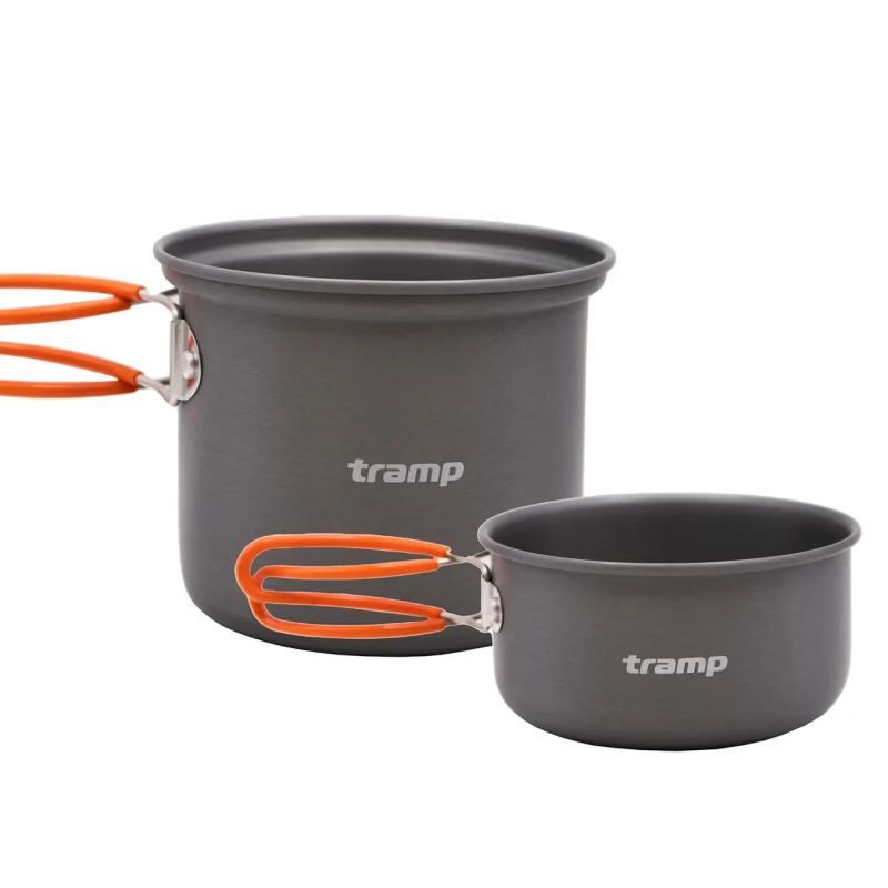 Казанок-кружка Tramp анодована з кришкою-сковорідкою 0,75+0,5л (UTRC-145)