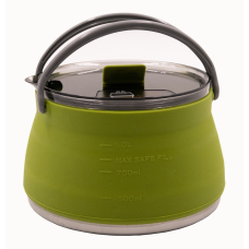 Чайник Tramp силіконовий з металевим дном 1л олива TRC-125-oliva