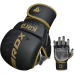 Рукавиці для ММА (Греплінгові рукавички) RDX F6 KARA Matte Golden Plus L/XL