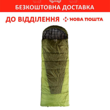 Теплий спальний мішок Tramp Sherwood Regular ковдра лівий dark-olive/grey 220/80 (0/-5/-20°С)(UTRS-054R-L)