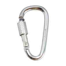 Набір карабінів 10шт. Tramp алюмінієвих, 5 см, з муфтою, сріблястий (UTRA-299-silver)