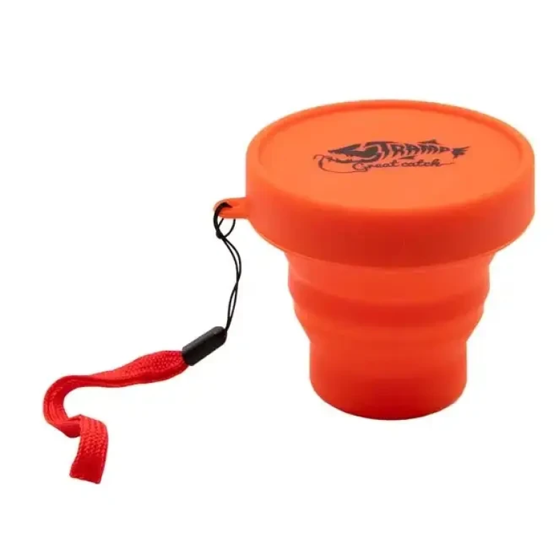 Стакан складаний силіконовий Tramp з кришкою 180ml orange (UTRC-083-orange)