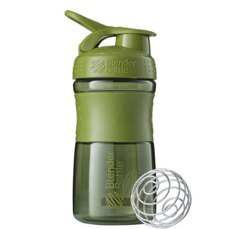 Шейкер спортивний (пляшка) BlenderBottle SportMixer Flip 20oz/590ml Moss Green