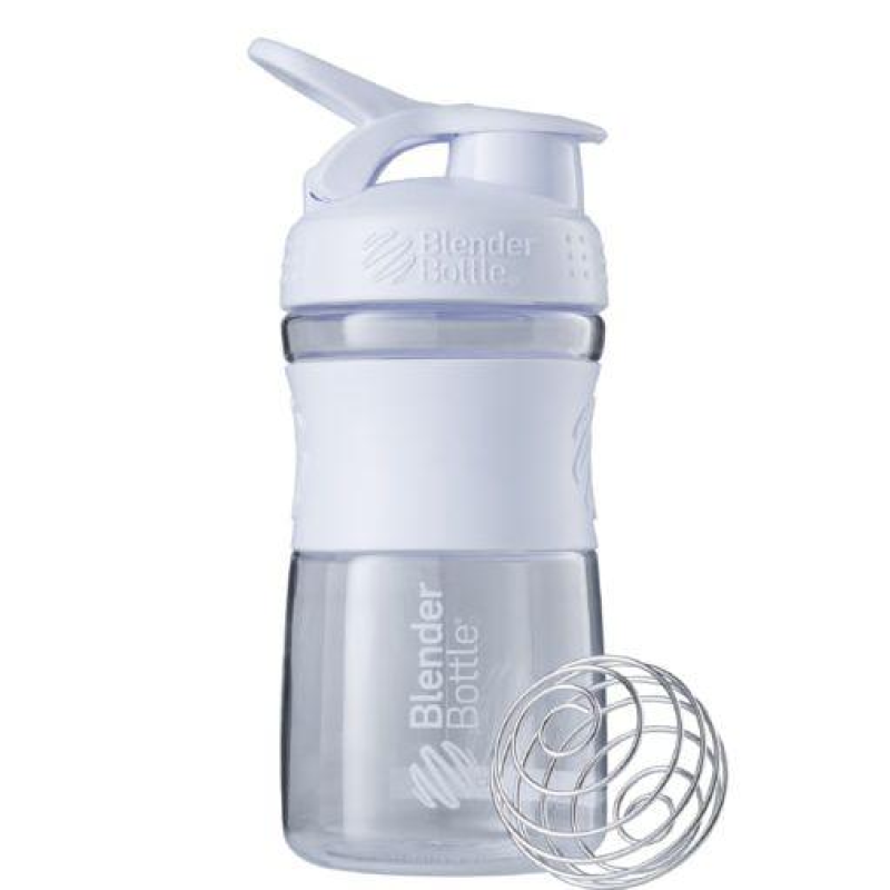 Шейкер спортивний (пляшка) BlenderBottle SportMixer Flip 20oz/590ml White