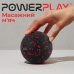 Масажний м“яч PowerPlay PP-4350 Epp Massage Ball (d8) Чорно/Червоний