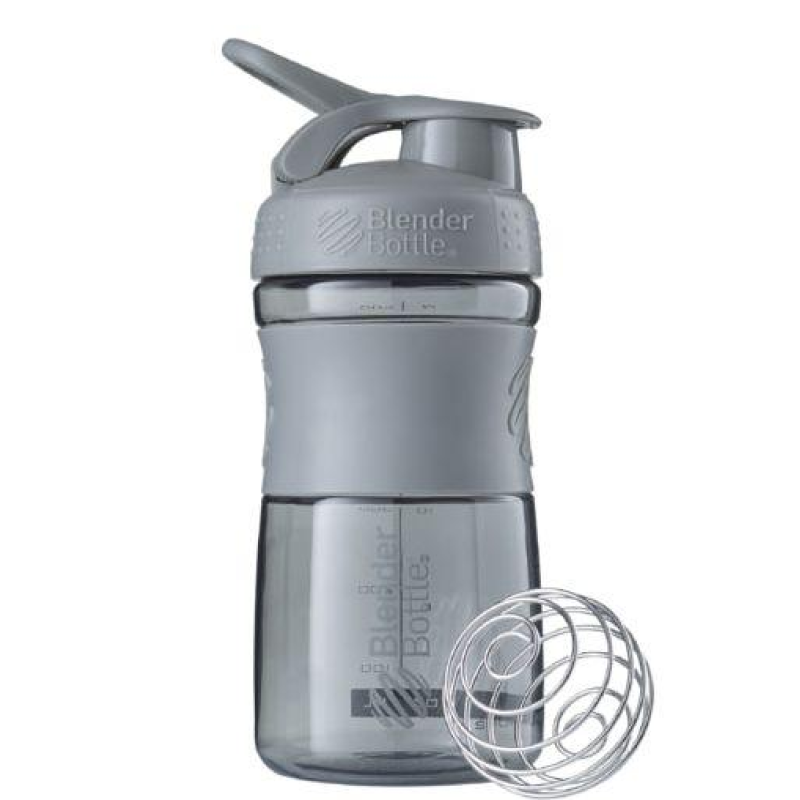 Шейкер спортивний (пляшка) BlenderBottle SportMixer Flip 20oz/590ml Grey