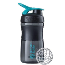 Шейкер спортивний (пляшка) BlenderBottle SportMixer Flip 20oz/590ml Black/Teal