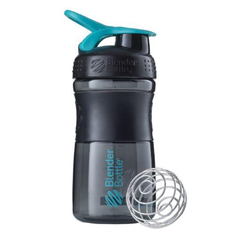Шейкер спортивний (пляшка) BlenderBottle SportMixer Flip 20oz/590ml Black/Teal
