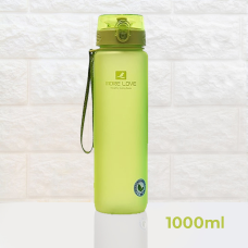 Пляшка для води CASNO 1050 мл MX-5041 More Love Зелена