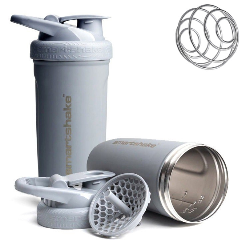 Шейкер спортивний SmartShake металевий Reforce Stainless Steel 30oz/900ml Gray Шейкер спортивний SmartShake металевий Reforce Stainless Steel 30oz/900ml Gray