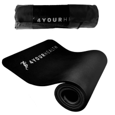Килимок для йоги та фітнесу + чохол 4yourhealth Fitness Yoga Mat 0132 (180*61*1см) Чорний