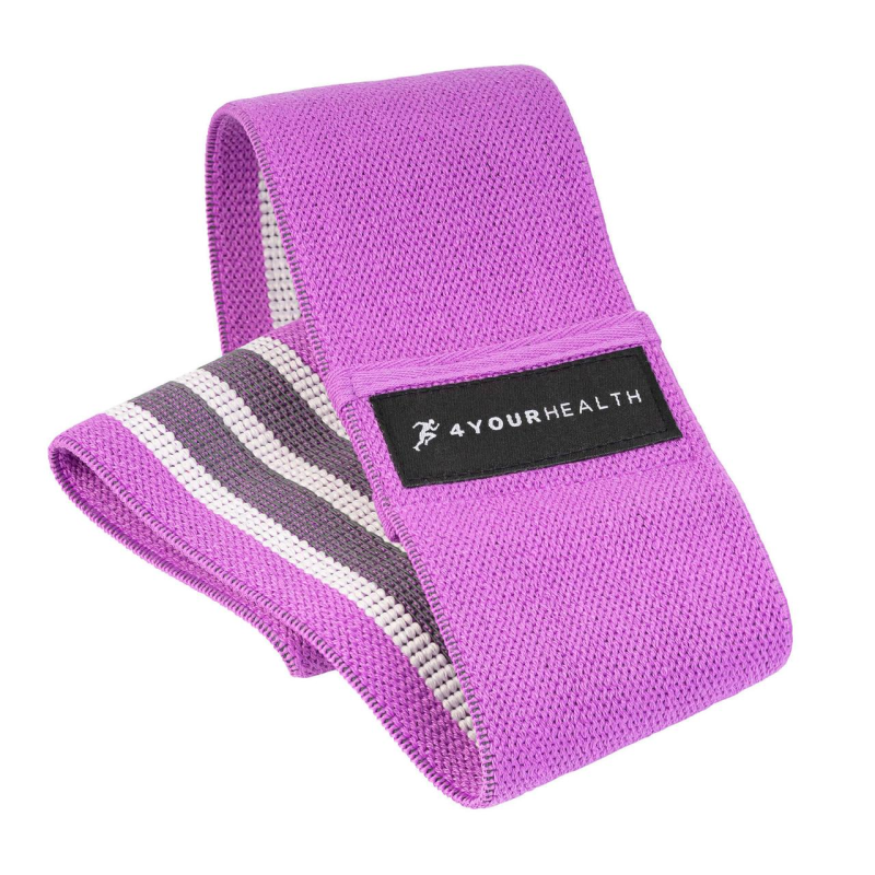Гумка для фітнесу тканева 4yourhealth Fitness Band Heavy 37 kg. 0958 Фіолетова