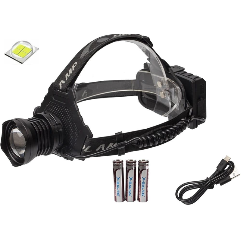 Налобний ліхтарик X-Balong BL-T70-P70(діапазон до 1000м) з опцією PowerBank LCZ 032