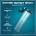Пляшка для води ION8 1000 мл. BPA Free, Times To Drink, (ЕКО пляшка) BPA Free, Teal & Blue