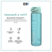 Пляшка для води ION8 1000 мл. BPA Free, Times To Drink, (ЕКО пляшка) BPA Free, Sonic Blue