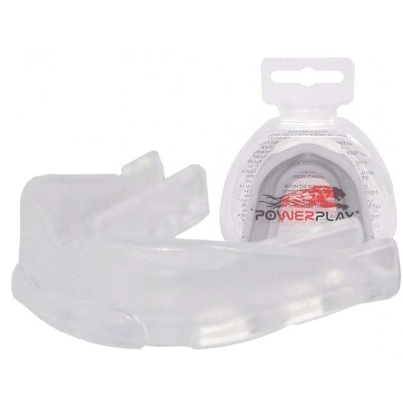 Капа боксерська PowerPlay 3306 JR дитяча (вік до 10) прозора з смаком лемону Капа боксерська PowerPlay 3306 JR дитяча (вік до 10) прозора з смаком лемону