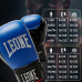Боксерські рукавиці Leone GN383 THUNDER Blue 8 унцій (капу в комплекті)