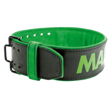 Пояс для важкої атлетики MadMax MFB-302 Quick Release Belt  шкіряний Black/Green XXL