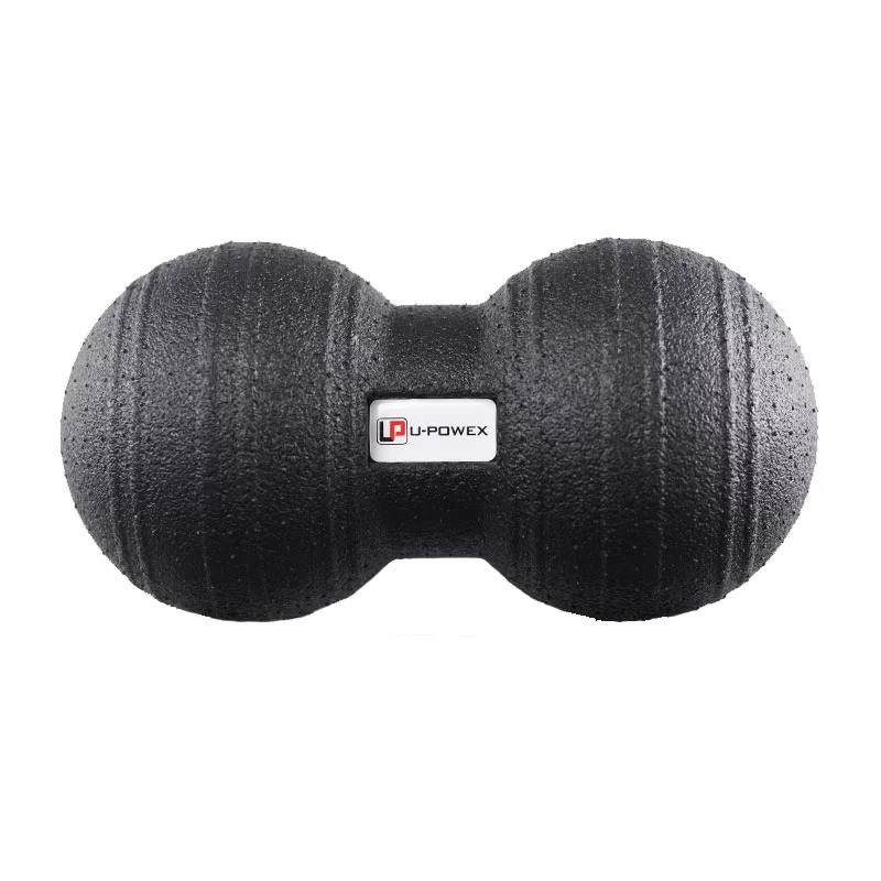 Масажний м“яч подвійний U-POWEX EPP Ball (d8*16cm.) Black