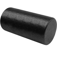 Масажний ролик (роллер) гладкий U-POWEX EPP foam roller (30*15cm) Black