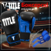 Боксерські рукавиці TITLE Boxing Dynamic Strike Black/Blue 12 oz (бинти 4м. у комплекті)