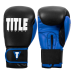 Боксерські рукавиці TITLE Boxing Dynamic Strike Black/Blue 12 oz (бинти 4м. у комплекті)