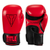 Боксерські рукавиці TITLE Boxing Vegan Gloves Red/Black 12 oz (капа в комплекті)