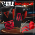 Боксерські рукавиці TITLE Boxing All Heart Bag Gloves 2.0 Black/Red 12 oz (бинти 4м. в комплекті)