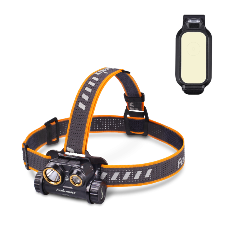Ліхтар налобний Fenix HM65R + Ліхтар універсальний Fenix E-LITE
