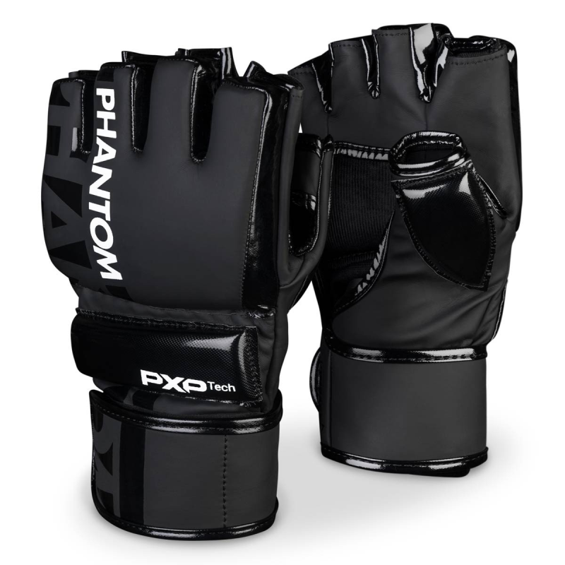 Рукавиці для ММА Phantom APEX Hybrid Black L/XL Рукавиці для ММА Phantom APEX Hybrid Black L/XL
