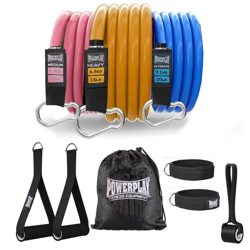 Набір трубчастих еспандерів PowerPlay PP-4101 Expander Tube Set 3шт. (до 18,2 кг.)