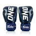 Боксерські рукавиці Fairtex BGV1-ONE (натуральна шкіра) Blue 14 унцій (бинти в комплекті)