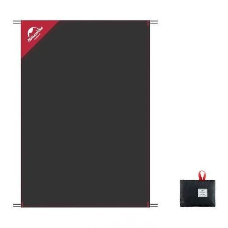 Килимок для пікніка водостійкий надлегкий Naturehike Moisture Picnic Mat NH17D050-B, 120x70 см, чорний