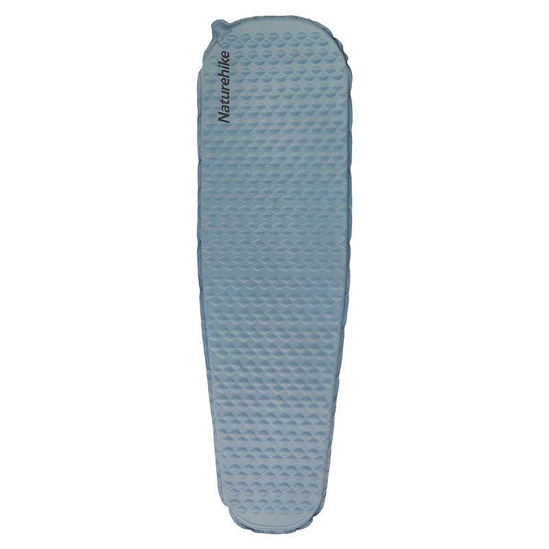 Матрац туристичний надувний одномісний  Naturehike CNK2300DZ013, 185x55x3.5 см, блакитний, овальний