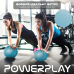 М“яч для пілатесу, йоги та реабілітації PowerPlay PP_4415 Body Shape Ball 22 см Синій