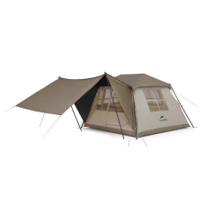 Намет з навісом Naturehike Village CNK2300ZP021, коричневий великий