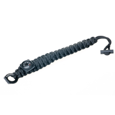 Браслет выживальщика Tramp (кресало/кресало, 2м паракорда) чорний