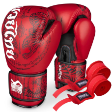 Боксерські рукавиці Phantom Muay Thai Red 12 унцій (капа в подарунок)