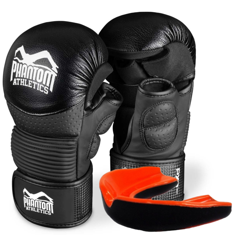 Рукавиці для ММА Phantom RIOT Pro Black L/XL (капа в подарунок) Рукавиці для ММА Phantom RIOT Pro Black L/XL (капа в подарунок)