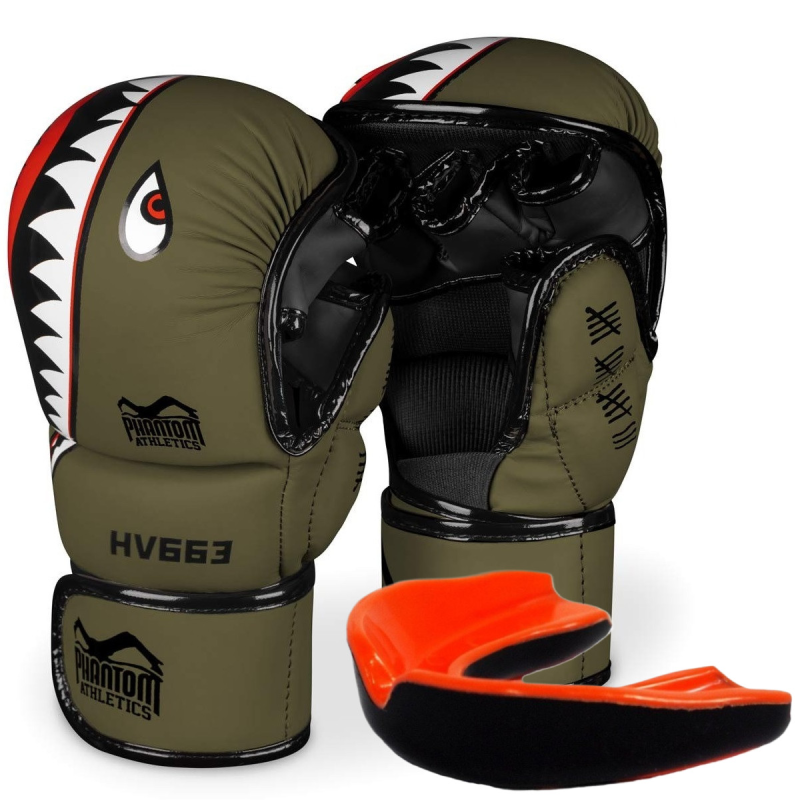 Рукавиці для ММА Phantom Fight Squad Army L/XL (капа в подарунок)