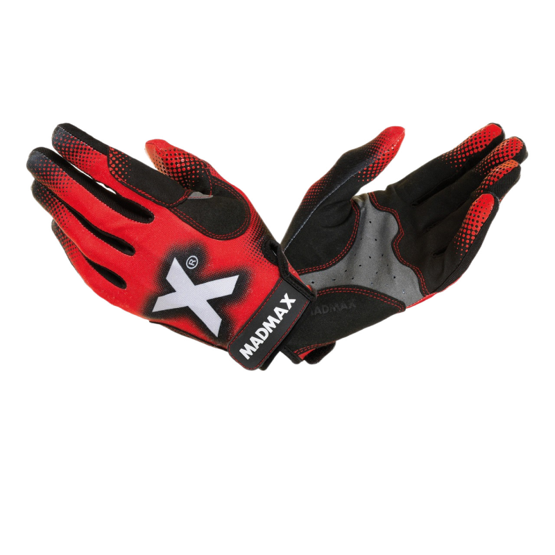 Рукавички для фітнесу MadMax MXG-101 X Gloves Black/Grey/Red XXL