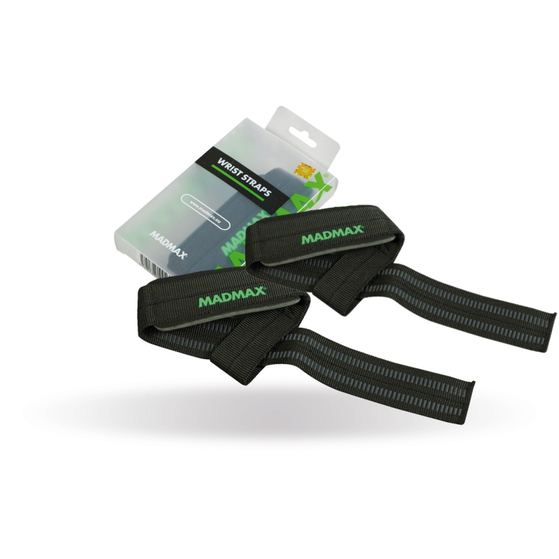 Лямки для тяги MadMax MFA-269 Non slide & slip wrist straps Black