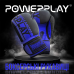 Боксерські рукавиці PowerPlay 3086 Matt Challenger Чорно-Сині 16 унцій
