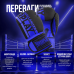 Боксерські рукавиці PowerPlay 3086 Matt Challenger Чорно-Сині 16 унцій