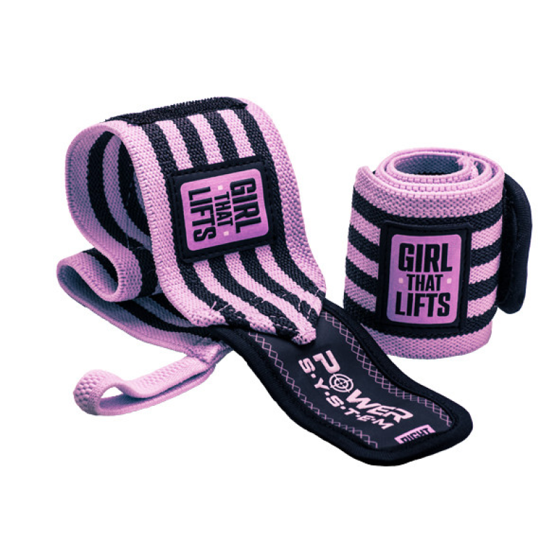 Бинти для зап“ясть (кистьові бинти) Power System PS-3510 Wrist Wraps GTL Pink